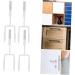OATIPHO Door Hanger Hook 4pcs Towel Hangers Storage Hangers Metal Twin Hooks Punch- Hook Door Frame No Punching 19X9X5CM White - Buy Online on GoSupps.com