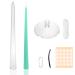 MILIVIXAY 15 inch Taper Candle Mold-Candlestick Mold- 30 ft. of Wick 25pcs Mold Sealers and a Wick Clip Included as a Gift-Tall Taper Candle Molds for Candle Making Taper Mold(15 inch)