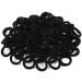 Hanyousheng 100 Pieces Small Elastic Hair Bobbles Baby Hair Bands Mini Seamless Girls Hairbands Hair Ties Ponytail Holders Hair Accessories for Girls Kids Baby(Black)