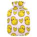 Hot Water Bottles with Cover Cute Animals Duck Hot Water Bag for Pain Relief Sore Muscles Arthritis Water Heating Pad 2 Liter