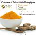 Plan te au Naturel Organic Turmeric and Black Pepper 300mg - 200 Vegetable Capsules - Buy Online on GoSupps.com
