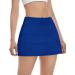 Women's Blue Tennis Skirt with 4 Pockets | Athletic Golf Skort for Running & Sports - Small - Buy Online on GoSupps.com