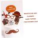 Warmhm 50 Pcs 10 Set Top Hat Father Glasses Cake Brown 10.6X8.5CM - Buy Online on GoSupps.com