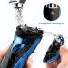 Rotary Electric Razor for Men with Pop-up Trimmer, LCD Display, Rechargeable Cordless & Waterproof - Blue - Buy Online on GoSupps.com