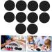 10pcs Nail Polish Palette Tray - Silicone Makeup Tool for Nail Art Black 9.5x9.5 cm - Perfect for Manicure & Painting - Buy Online on GoSupps.com