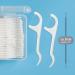 COM-FOUR 200 Dental Sticks - Travel-Safe Interdental Picks with Dental Floss & Toothpick - Unscented Oral Care Solution - Buy Online on GoSupps.com