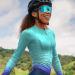 Wulibike Women's Long-Sleeved Cycling Jersey - Breathable Blue Gradient Road Bike Jersey with 3 Back Pockets | International Shipping Available - Buy Online on GoSupps.com