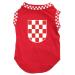 Petitebella Dog Shirt with Croatia Flag Red Size L red Large