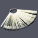 2 Set Fan-shaped Nail Art Display Sticks with Metal Split Ring Holder - White - Buy Online on GoSupps.com