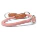 Leisegr n Paracord dog collar adjustable | Nylon dog collar | Devon model | Pink | Size: M Palish Rose M