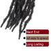 30 Inch Distressed Butterfly Faux Locs Crochet Hair 8 Packs - Long Lightweight Style in 1B - Natural Black (Pack of 8) - Buy Online on GoSupps.com