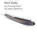 Zertone Straight Razor Shaving Kit - Men's 440C Stainless Steel Blade Razor with Horn Scale Stropping Cloth & Brush - Premium Shaving Experience - Buy Online on GoSupps.com