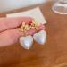 Shop Vintage Pearl Heart Drop Earrings | Gold Leaf Bridal Jewelry for Women - Buy Online on GoSupps.com