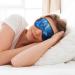 Blue Butterfly Print Eye Mask - Ultra-Soft Light-Blocking for Comfort & Restful Sleep | International Shipping - Buy Online on GoSupps.com
