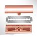 Jodial Safety Razor for Men & Women - Rose Gold Double Edge Razor with 10 Platinum Blades | International Shipping Available - Buy Online on GoSupps.com