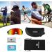 ROCKBROS Polarized UV Protection Cycling Sunglasses in Black Yellow - Men Women Sport Glasses - Buy Online on GoSupps.com