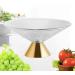 Ioensy Glass Fruit Bowl Decorative Glass Bowl Pedestal Bowl for Kitchen Counter Centerpiece Lines Gold - Buy Online on GoSupps.com