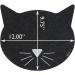 ORE Pet Black Cat Face Recycled Rubber Pet Placemat - 1 Pack - Buy Online on GoSupps.com