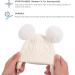 XIAOHAWANG Warm Kids Beanie | Winter Knitted Baby Hat with Pompom | 0-6 Months | White - Buy Online on GoSupps.com