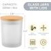 GOTIDEAL 12 Pack 6 oz Frosted White Candle Jars with Bamboo Lids - Bulk Empty Containers for Candle Making Supplies - Buy Online on GoSupps.com