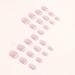 French False Nails Short 24Pcs Glitter French Fake Nails White Tips Square Press on Nails with Leaf Pattern French Nail Tips with Nail Glue Square Stick on Nails for Women Girls Nails Art Glitter French Leaf - Buy Online on GoSupps.com
