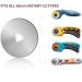 WhisperDream 60mm Rotary Cutter Blades - 10 Pack Replacement Blades for Sewing, Quilting, Fabric, and Crafts - Trefoil Hole-60mm - Buy Online on GoSupps.com