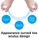 Reusable Curved Toe Separators - 5 Pairs, White - Relieve Pain, Prevent Slip, Correct Bunion & Overlapping Toes - Buy Online on GoSupps.com
