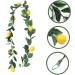 Ciieeo Wedding Garland 2 Pcs Simulation Lemon Rattan Plastic Fake Lemon Wall Decoration Spring Greenery Garland Yellowx2pcs 195x10cmx2pcs - Buy Online on GoSupps.com