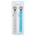 Infatot Cotton Dummy Clips for Baby Boys & Girls - Dummy Clip Pacifier Holder Soother Chains Soother Clips Dummy Straps Pacifier Clips Dummy Holder to Keep Pacifiers Clean - Pearl & Ocean