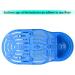 Foot Scrubber Massager Slipper with Pumice Stone and Suction Cups - Exfoliate, Remove Dead Skin, Callus Cleaner - Shower & Spa Foot Massager (1 Pc) - Buy Online on GoSupps.com