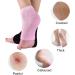Moisturizing Gel Heel Socks - 2 Pairs Black & Pink - Relieve Heel Pain, Soft & Comfortable for Day and Night Care - Suitable for Men and Women - Buy Online on GoSupps.com
