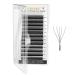 NAGARAKU W Eyelash Extension 5D Volume Premade 0.07mm D curl 8-15mm mix Faux Mink Matte Black Cluster Easy Fanning yy Eye Lashes 8-15mm Mix 0.07-D black-5D