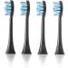 Sonic Clean Brush Replacement Heads - Soft Dupont Bristles - 4 Pack Electric Toothbrush Heads (Black Diamond Edition) - Buy Online on GoSupps.com