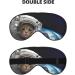 Cat Astronaut Print Eye Mask - Soft Sleep Blindfold with Elastic Strap for Travel & Night Sleep - Buy Online on GoSupps.com