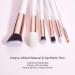 Jessup 20 PCS Makeup Brush Set - Foundation, Blending, Blush, Concealer, Eye Shadow, Lip - Synthetic Fiber Bristles - Wooden Handle - White - T225 - Rose Gold & Pearl White - Buy Online on GoSupps.com