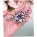 Bridal Sapphire Crystal Hair Comb Pearl Blue Crystal Leaf Marquise Hair Piece Prom Party Festival Wedding Hair Accessories for Women and Girls (Silver) Hair Comb Slides - Buy Online on GoSupps.com