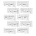 Angoily 10pcs Eyebrow Design Ruler Brow Guide Ruler Eyebrow Drawing Tool Eyebrow Trimming Measuring Ruler