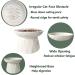 Kopmath Ceramic Raised Cat Slow Feeder - Healthy Eating for Wet & Dry Food | Sturdy & Grippy Pet Puzzle Plate | Prevent Vomiting & Indigestion | Dishwasher Safe (White) - Buy Online on GoSupps.com