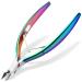 Cuticle Trimmer Cuticle Cutter Nippers Clippers - Ejiubas Cuticle Remover Tool Professional Stainless Steel Cuticle Scissors Manicure Pedicure Tool for Fingernails Not Include Cuticle Pusher Christmas 1-chameleon