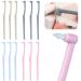 Interspace toothbrush 12 pieces soft single toothbrush narrow interspace toothbrushes interdental brushes for orthodontic braces detailed cleaning