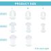 48 Universal Hearing Aid Domes + 7 Cleaning Tools with Bag - BTE Sound Amplifier Accessories - Buy Online on GoSupps.com