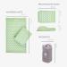 Bodhi Acupressure Set Vital - Acupressure Mat & Pillow for Self-Massage Relaxation & Blood Circulation - Pastel Green with Bag | International Shipping - Buy Online on GoSupps.com