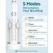 Sonic Electric Toothbrush for Adults and Kids - 8 Replacement Heads, 5 Brushing Modes, 120 Days Use, Fast Charge - White - Buy Online on GoSupps.com