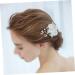 minkissy Pearl Tiara Bridal Headpiece Rhinestone Headpiece Crystal Headpiece Bridal Hair Comb Wedding Hair Comb Crystal Hair Comb Decor Hair Comb Decorate Bride Rhinestones - Buy Online on GoSupps.com