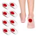 AMTAM 4 Pairs of Gel Heel Cups Shoe Inserts for Plantar Fasciitis Heel Protector Cups for Plantar Fasciitis Support Heel Spur Relief Inserts for Achilles Pain Relief Fascia Support Sore Feet-Red