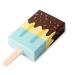 Candy Box 10Pcs Dragee Wrapping Party Gift Flower Box Sweet Wedding Candy Chocolatees (Color : Pink ice cream box) (Size : Blue Ice Cream Box)