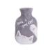 Bncxdc Hot Water Bottle Hot Water Bag Durable Rubber Mini Water Bag with Removable Cloth Cover Strong Sealing for Keep Warm Hands Neck Waist (CatGray 350ml) Cat-Gray