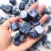 Beautiful 100g Natural Cubed Blue Sodalite Rolling Stone Crystal Gemstone ERTEYIN - Buy Online on GoSupps.com