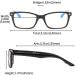 Suertree 90% Anti Blue Light Reading Glasses - 3 Pack Visual Aid Optics for Men & Women | BM151T 2.5x Diopter - Buy Online on GoSupps.com