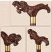 Walking Stick Wooden Leading The Elderly Cane Redwood Crutches Non-Slip Solid Wood Handle (C) powerfully - Buy Online on GoSupps.com